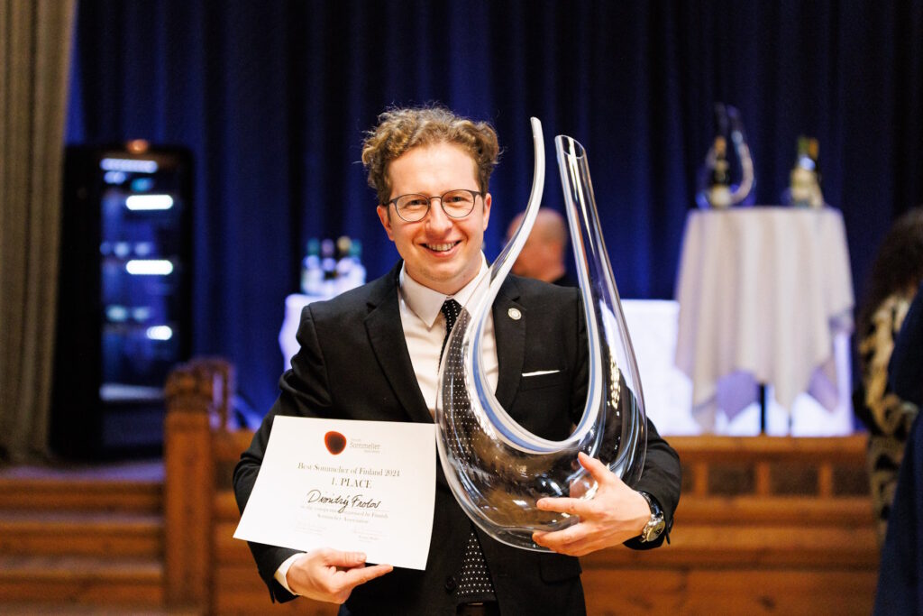 Best Sommelier of Finland 2024 Dmitrii Frolov